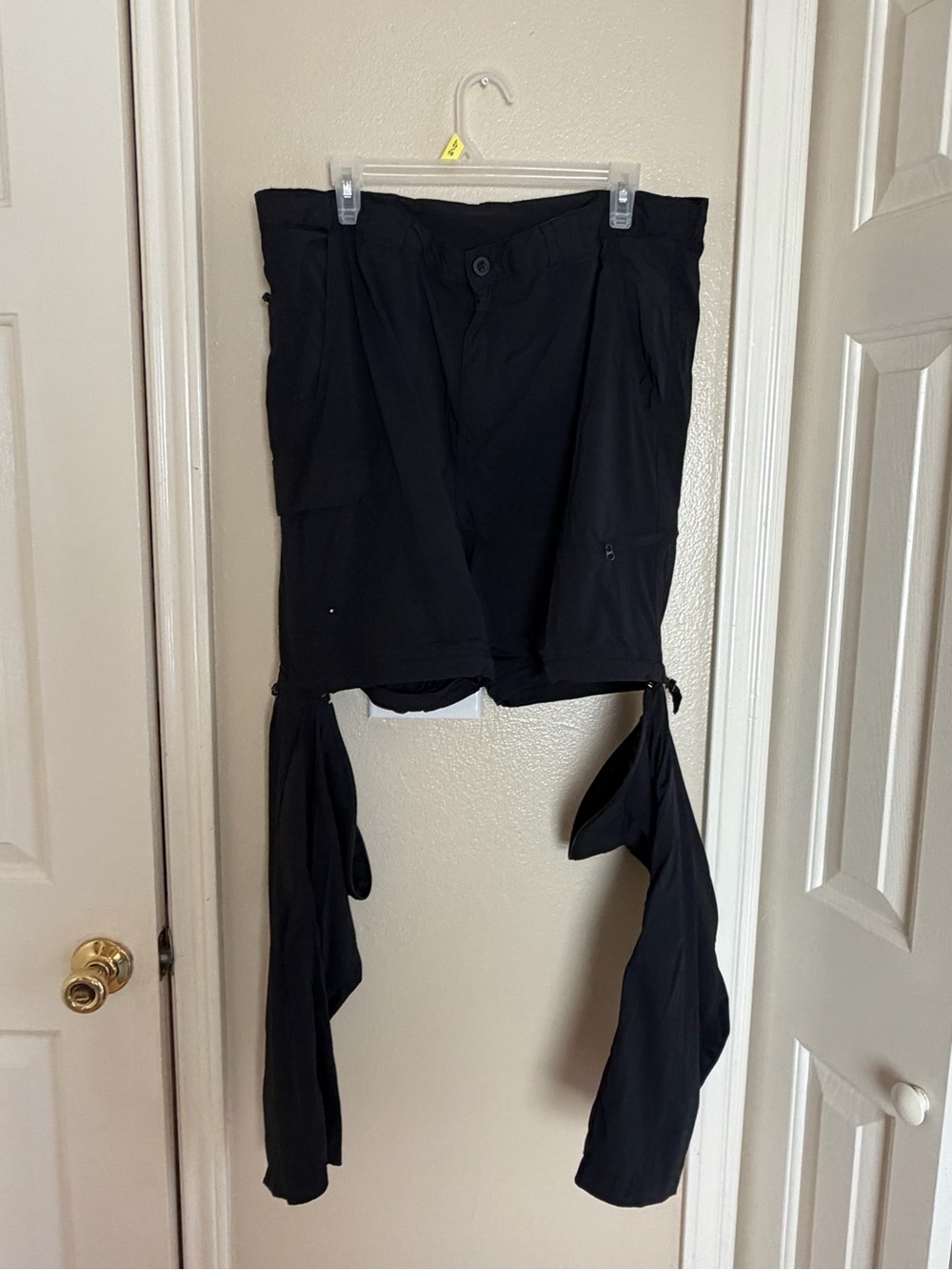 Men's Black Zip Off Fishing pants